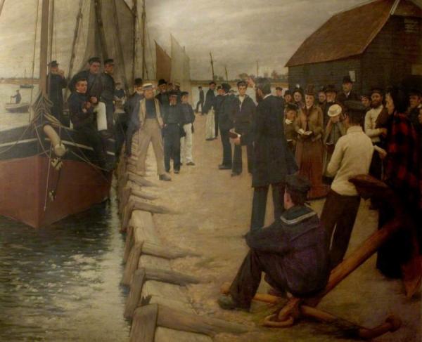 A Mission To Seamen by Henry Herbert La Thangue