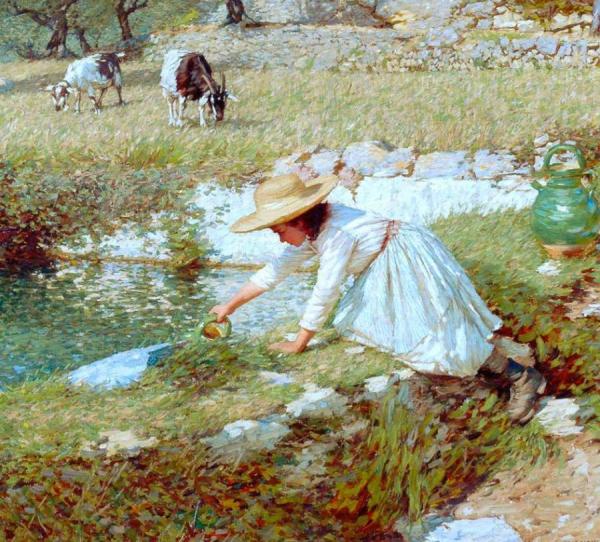 A Provençal Stream by Henry Herbert La Thangue