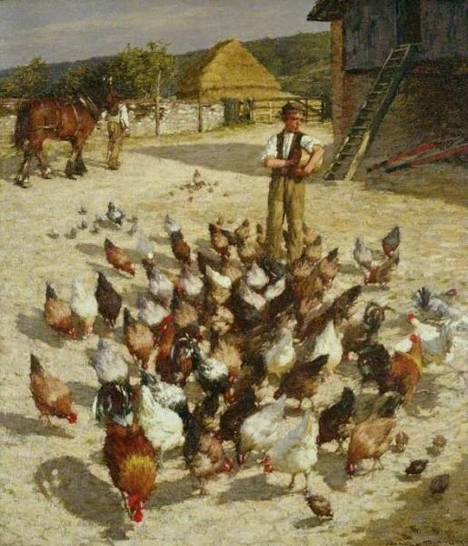 A Sussex Farm by Henry Herbert La Thangue