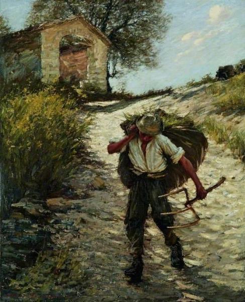 Ancient Provençal Road by Henry Herbert La Thangue