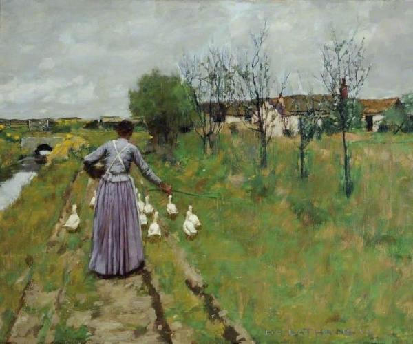 Landscape Study by Henry Herbert La Thangue