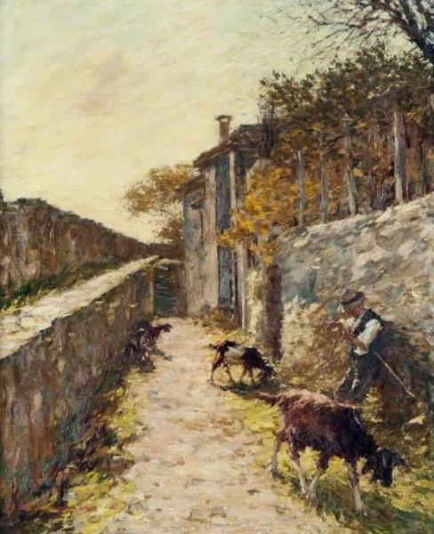 On The Ramparts by Henry Herbert La Thangue