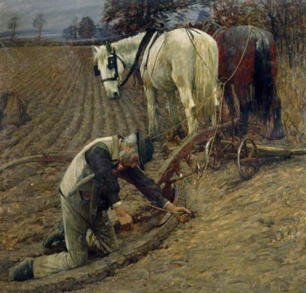 The Last Furrow by Henry Herbert La Thangue