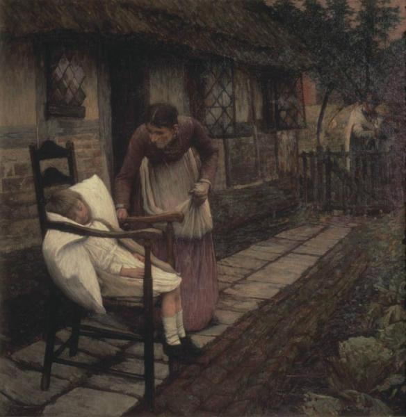 The Man With The Scythe by Henry Herbert La Thangue