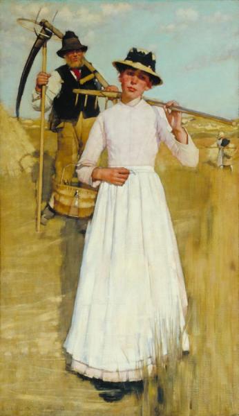 The Return Of The Reapers by Henry Herbert La Thangue