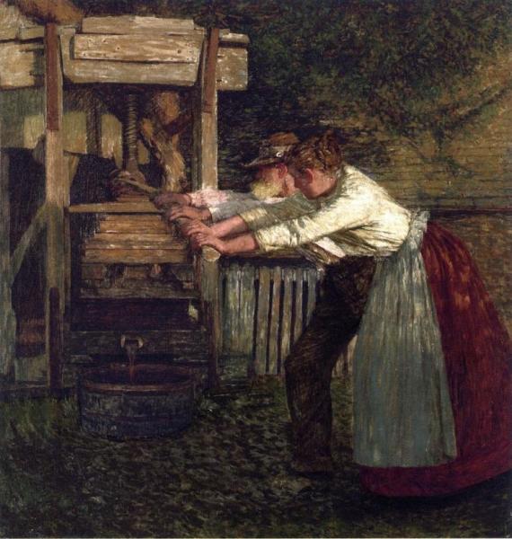 The Sussex Cider Press by Henry Herbert La Thangue