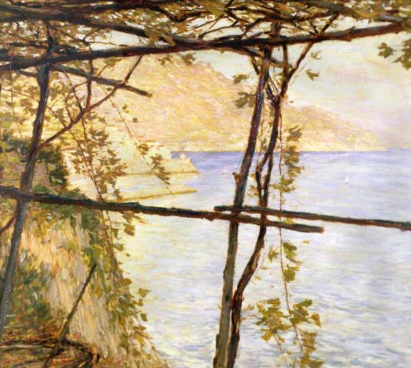 Trellised Vines by Henry Herbert La Thangue