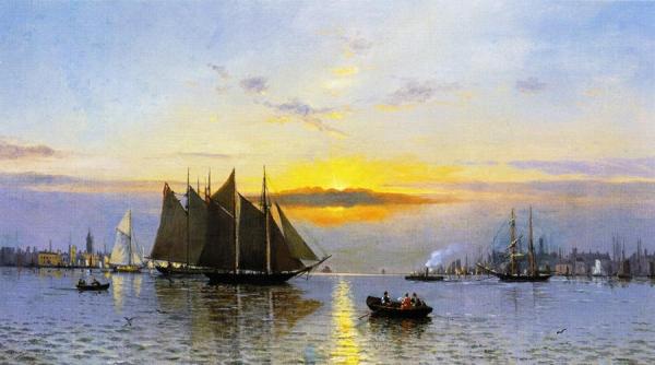 The Harbor Of New York by Henry Holmes