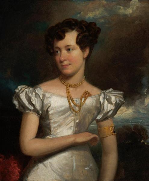 Portrait Of Clara Fisher,1828 by Henry Inman