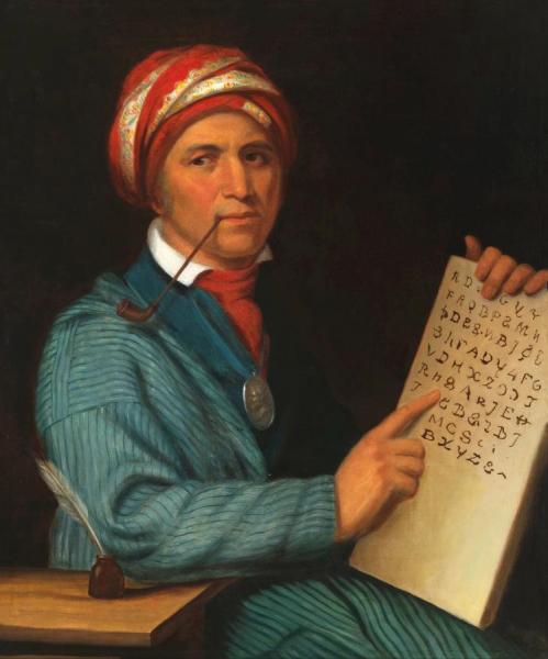 Sequoyah,1830 by Henry Inman