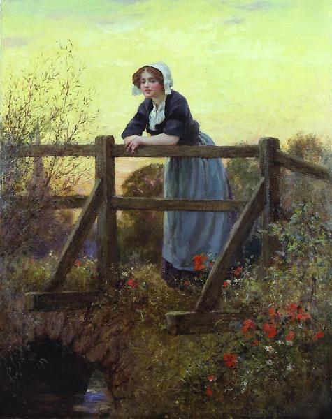 A Pensive Moment by Henry John Yeend King Oil Painting Reproductions