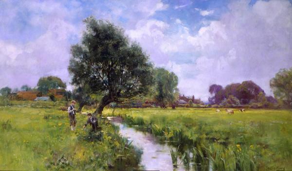 Fishing By The River by Henry John Yeend King
