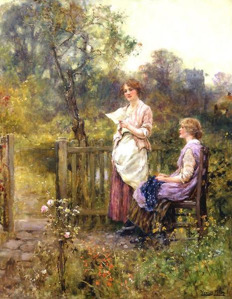 The Letter by Henry John Yeend King Oil Painting Reproductions