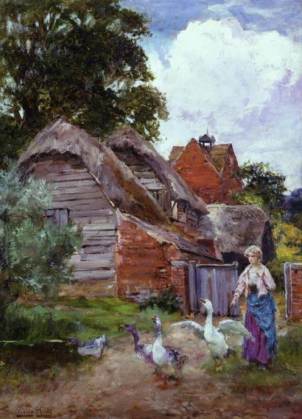 Henry John Yeend King The Miller's Geese