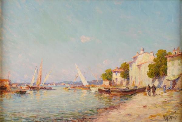 The Port Of Martigues by Henry Malfroy