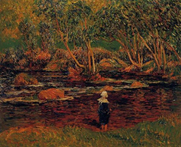 A Ford, Pont-aven River by Henry Moret