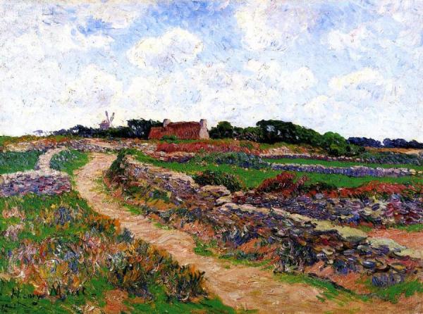A Path In Clohars, Finistere by Henry Moret