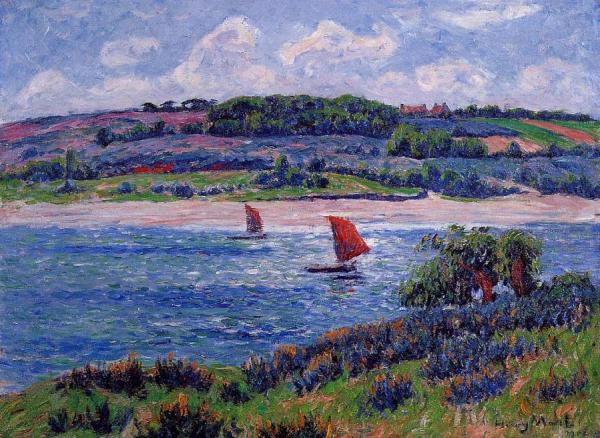 Balon River, Fnistere by Henry Moret
