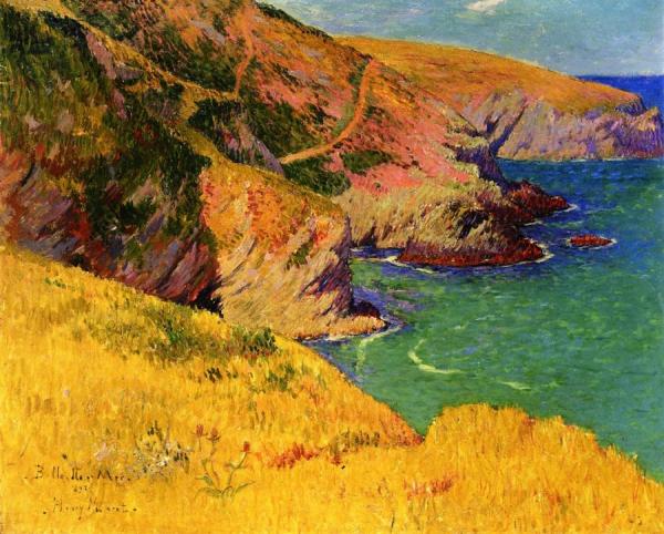 Belle Ile En Mer,cliffs by Henry Moret Oil Painting Reproductions