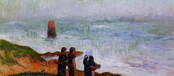 Breton Women By The Sea by Henry Moret