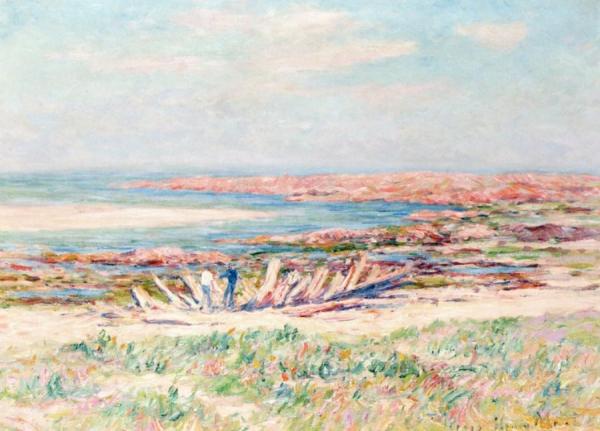 Channel At Dieppe by Henry Moret