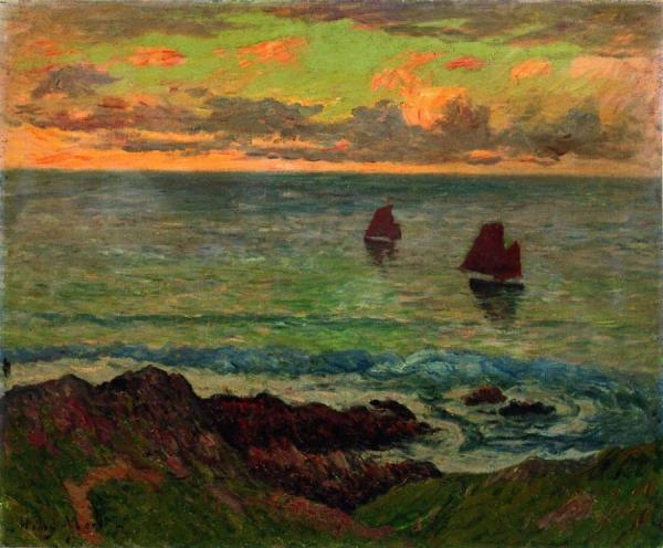 Evening At Doelan by Henry Moret