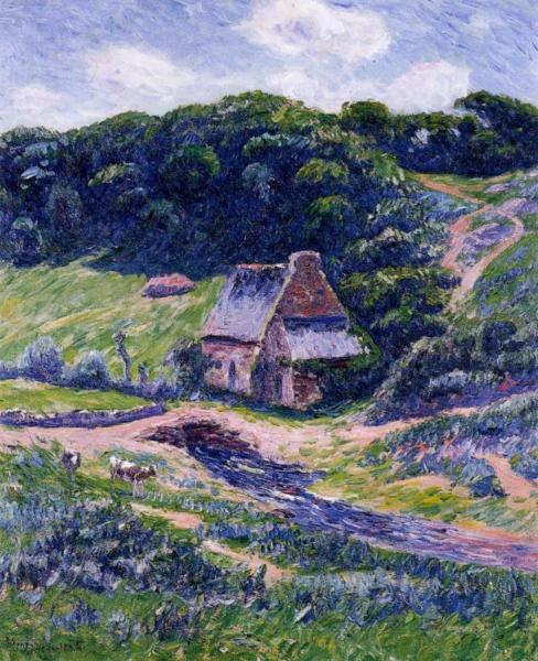 Farm At Doelan by Henry Moret