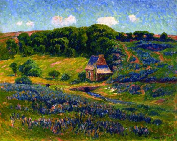 Farm In The Breton Countryside by Henry Moret
