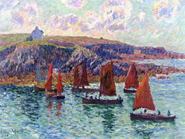 Fishing Boats, Finistere by Henry Moret
