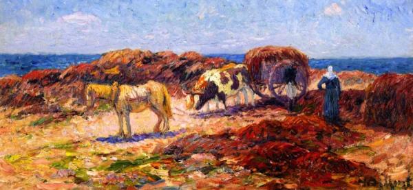 Gathering Seaweed by Henry Moret