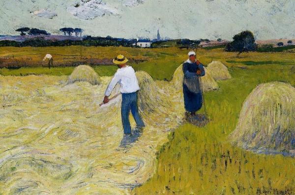 Haymaking by Henry Moret