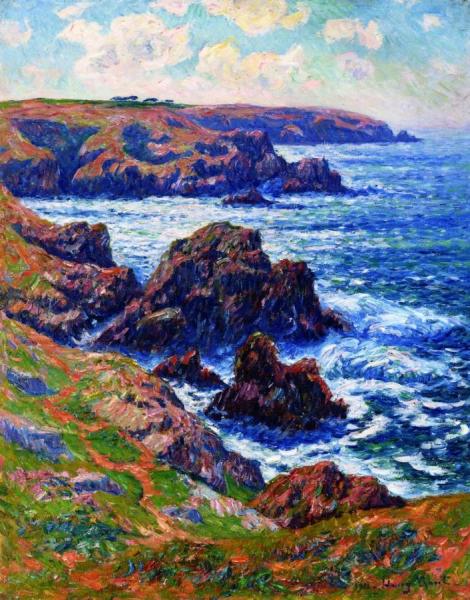 La Terre De Cleden, Point De Raz, Finistere by Henry Moret