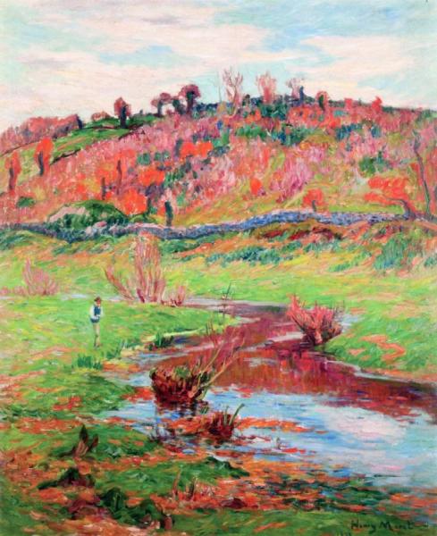 Landscape At Pont-aven by Henry Moret