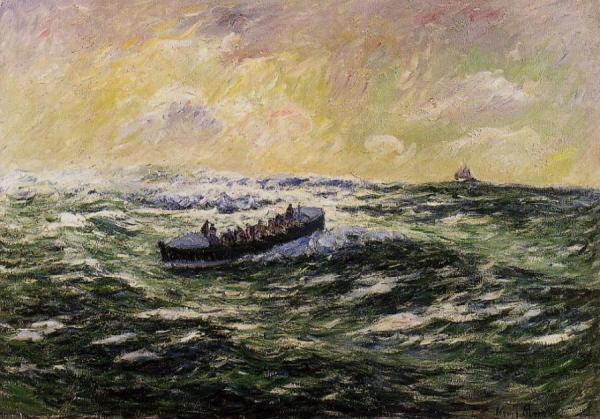 Lifeboat At Audierne by Henry Moret