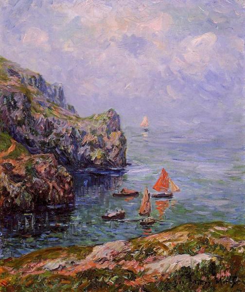 Misty Weather, Brizellec Finistere by Henry Moret