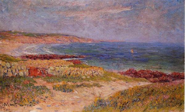 Raguenez Beach, Finistere by Henry Moret