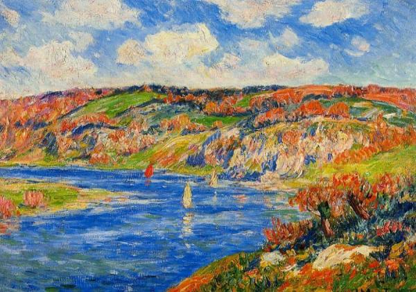 Riviere De St. Paurice, Finistere by Henry Moret Oil Painting Reproductions