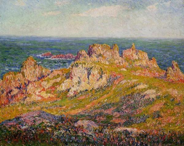 Rocks By The Sea by Henry Moret