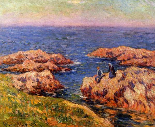 Rocky Coast, Brittany by Henry Moret
