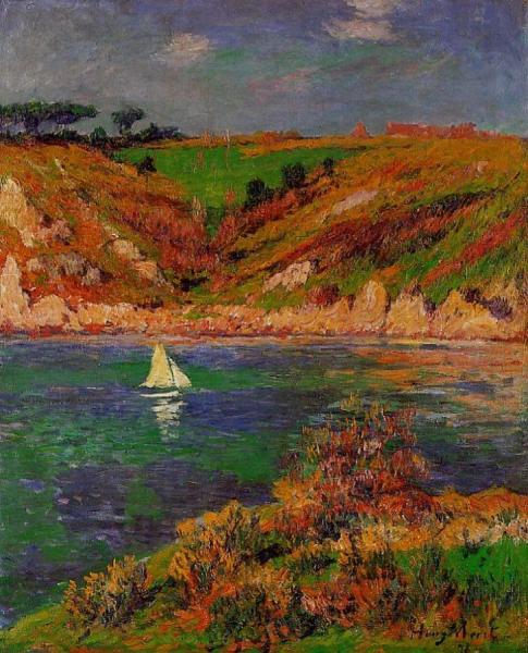 Sailboats In Brittany by Henry Moret