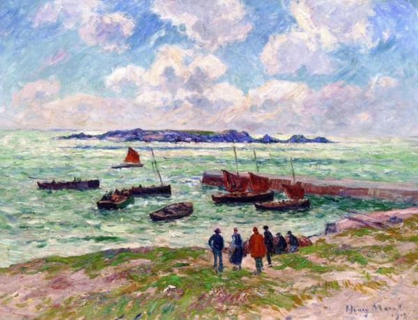Saint-guénole, Panmarch (finistère) by Henry Moret
