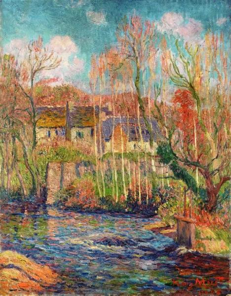 Spring At Pont Aven by Henry Moret
