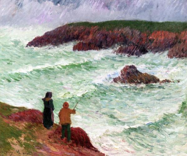The Cliffs Near The Sea by Henry Moret