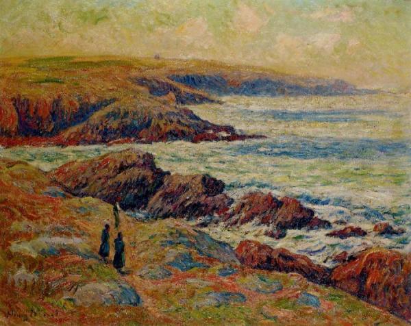 The Coast Near Douarnenez by Henry Moret