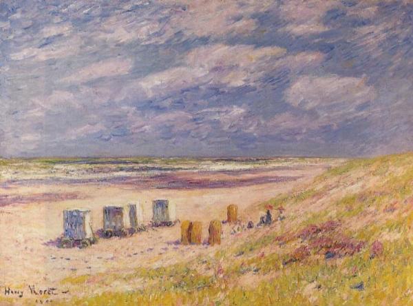 The Egmond Beach, Holland by Henry Moret Oil Painting Reproductions