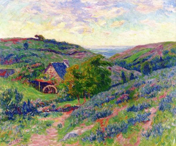 The Mill At Doualan, Finistre by Henry Moret