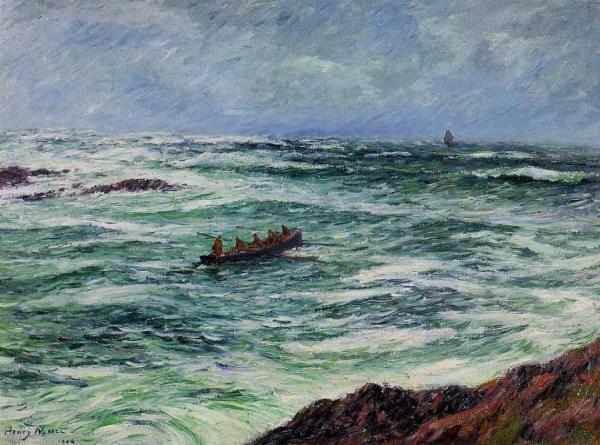 The Pilot, The Coast Of Brittany by Henry Moret