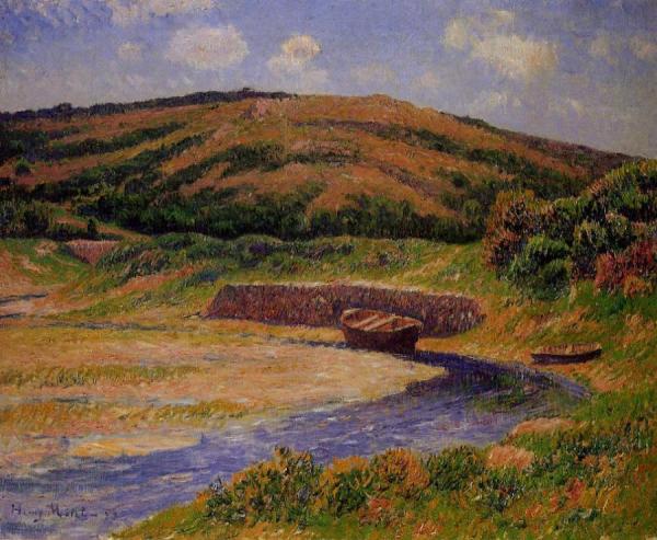 The Port Of Guilly, Finistere by Henry Moret