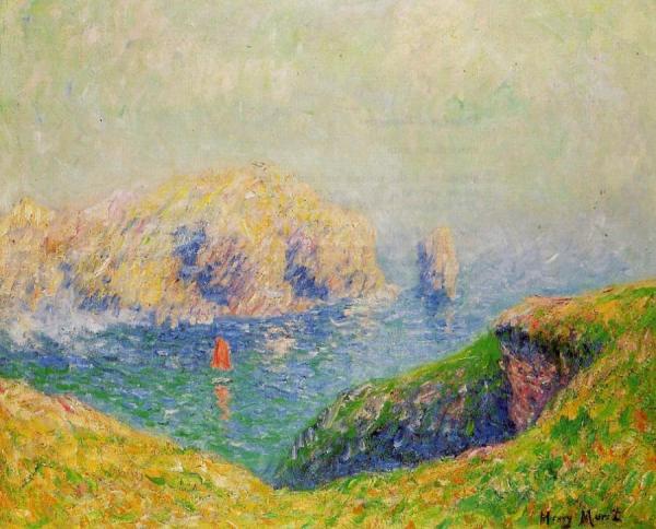 The Red Sail by Henry Moret