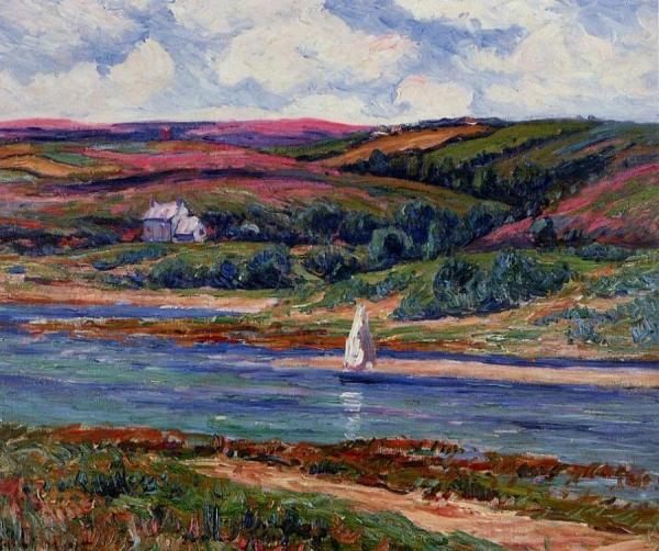 The River At Belon by Henry Moret